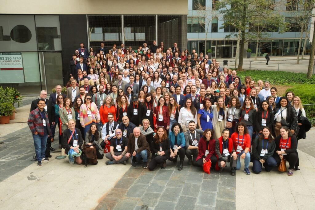 Group photo of attendees at ELIA Together 2025 in Barcelona.